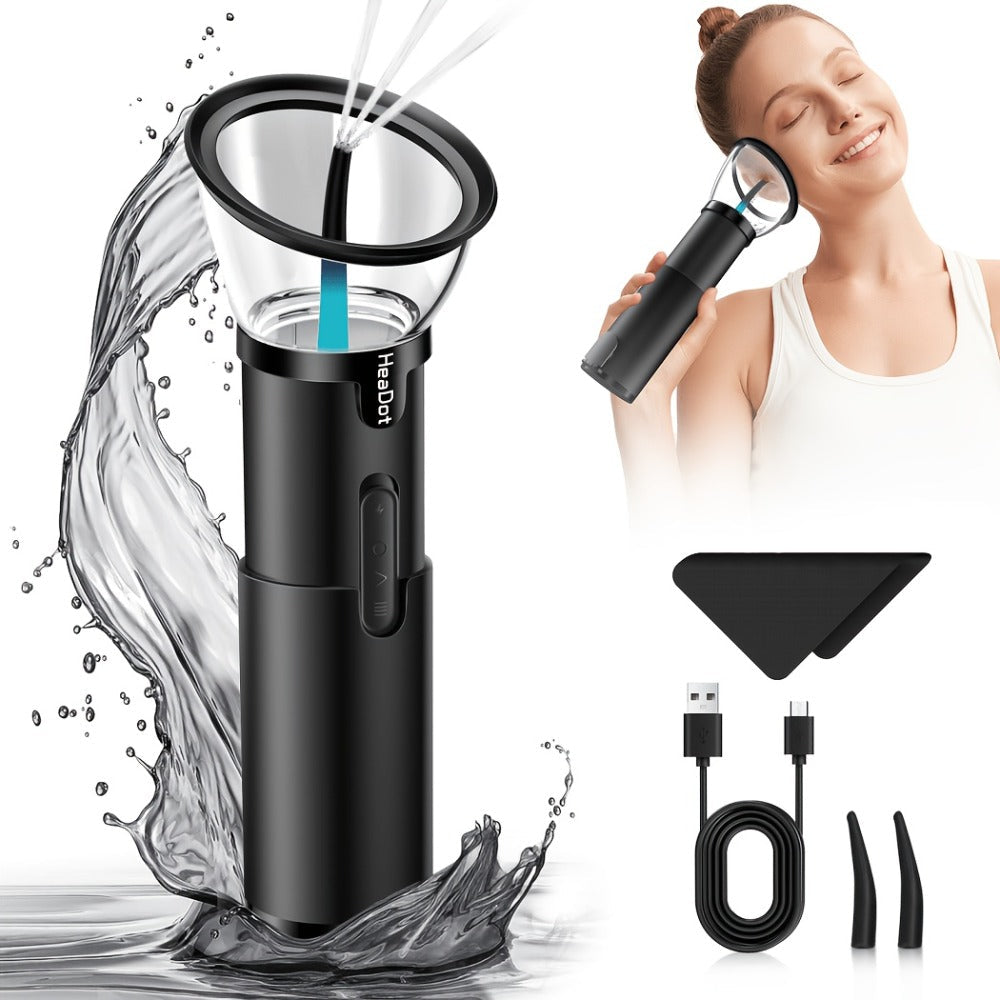 Electric Ear Irrigation Kit with Four Modes, Dual-Tank Layout, Temperature Indicator and Six Nozzle Tips