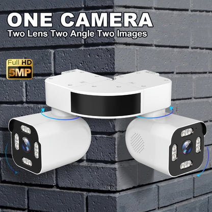 10x Zoom Dual Lens PTZ Outdoor Security Camera 5MP, 360° Pan Tilt, Siren Alarm, Two-Way Audio, Color Night Vision, 24H Wired Power, WiFi App Control – Home & Business Surveillance