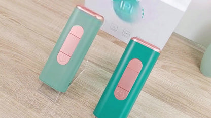 Green IPL Hair Removal Device with 999900 Flash-Counter Marking, Manual and Auto Labels and Dust Cover