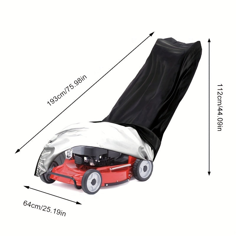 Push Lawn Mower Cover in Black or Green with Displayed 75.2 x 43.31 x 26.38-Inch Dimensions
