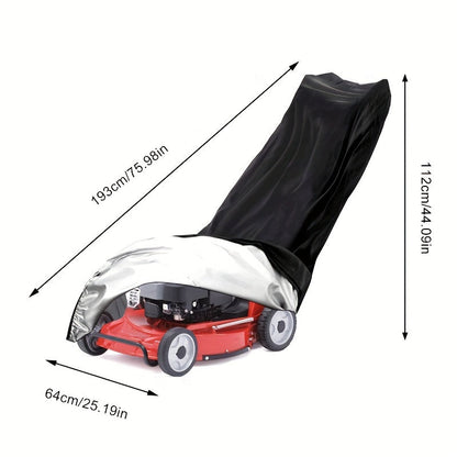 Push Lawn Mower Cover in Black or Green with Displayed 75.2 x 43.31 x 26.38-Inch Dimensions