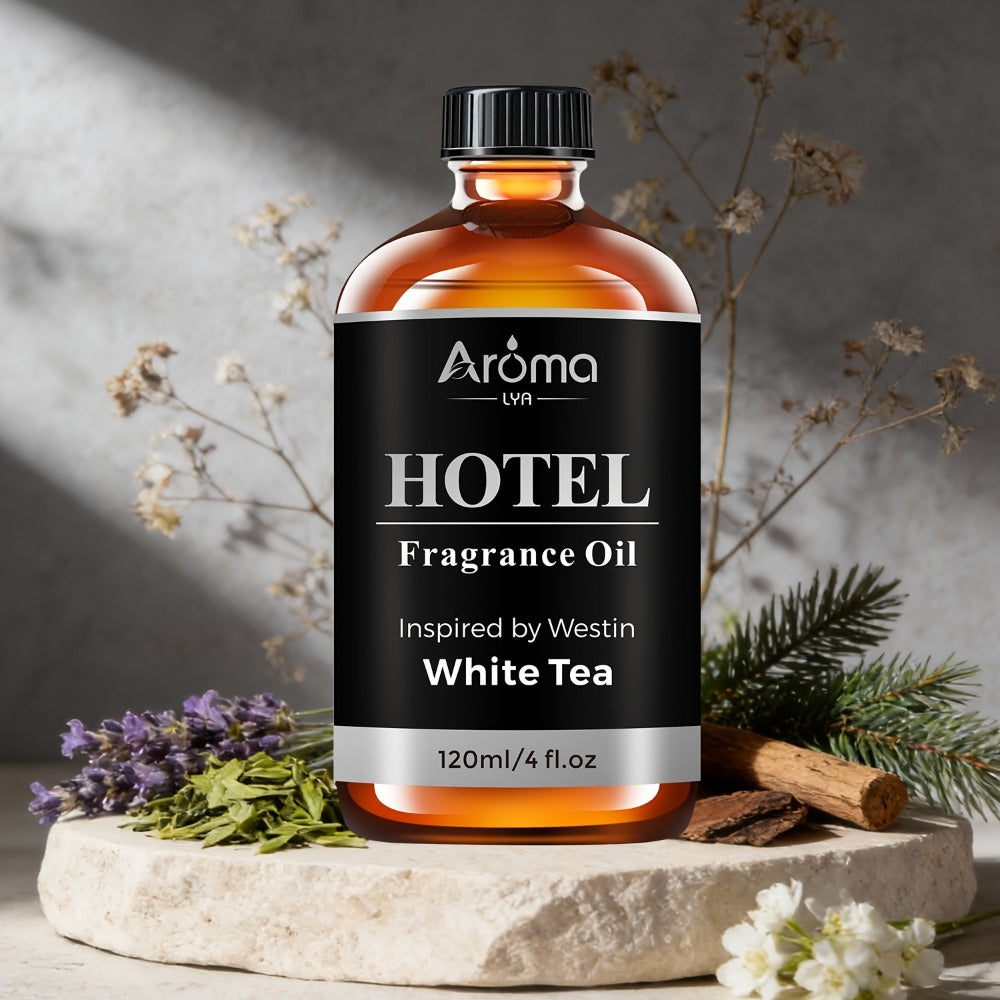 Essential Oil Hotel Fragrance 120ml with White Tea, CapriBreeze, MINE, Beach Villas or R-C Hotel Scents