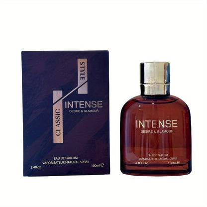 Men's Perfume Intenso Eau de Parfum 3.4 oz with Lavender, Basil and Fresh Aquatic Fougère Notes