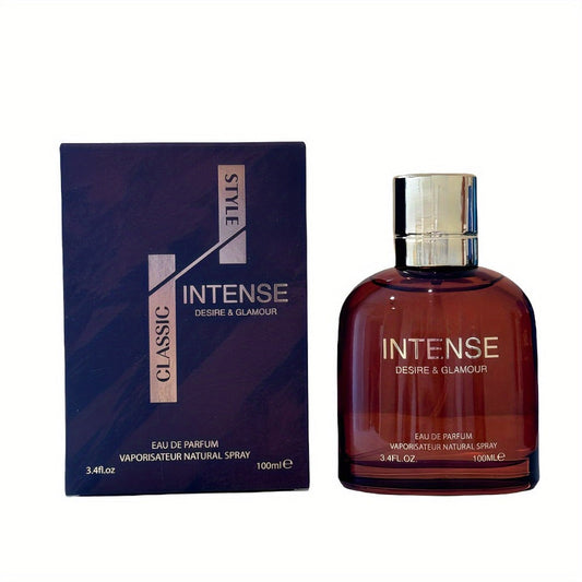 Men's Perfume Intenso Eau de Parfum 3.4 oz with Lavender, Basil and Fresh Aquatic Fougère Notes