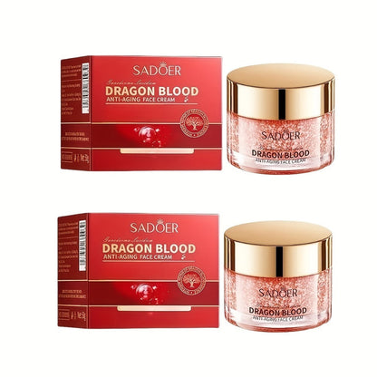 Face Cream Tinted Dragon Blood Extract Formula, 2-Piece 100g Set with Ceramide and Glycerin