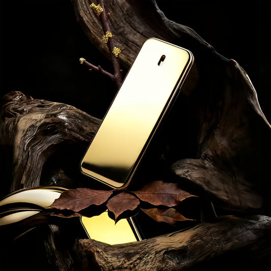 100,000,000 Golden Men Cologne Eau de Toilette 3.4 oz 100ml Long Lasting Woody Floral Fragrance Spray Daily Wear Gift