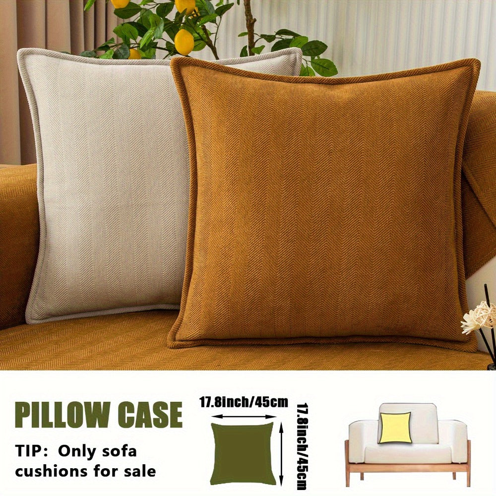 Sofa Cover Ribbed Chenille Stretch Panels with Non-Slip Design for 1 to 4 Seats, Armrests or Cushions