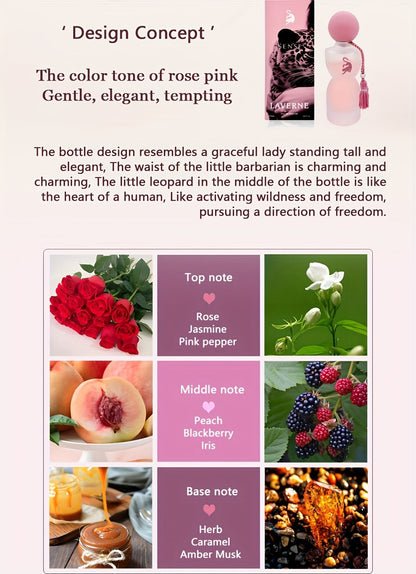 Women's Perfume Laverne Leopard Lady Eau de Parfum 75 ml with Freesia Floral Fragrance Scent