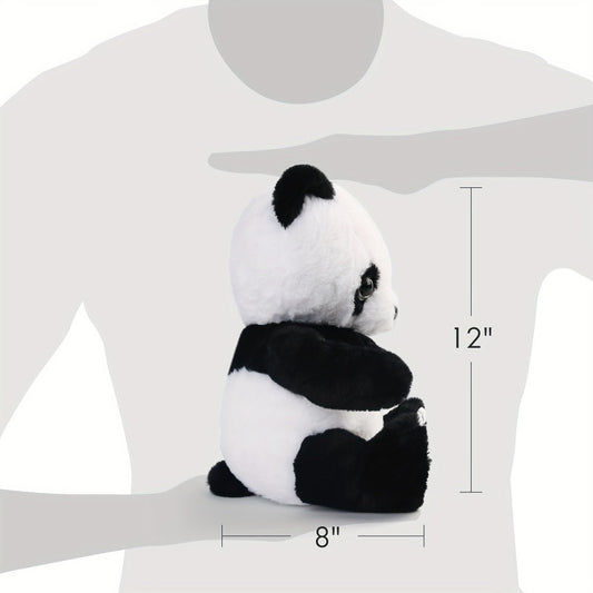 Light Up Panda Stuffed Animal Plush Toy 8 & 12 Inch with LED Glow | Cute Panda Bear Hugging Toy | Birthday Christmas Gift for Kids Boys Girls Home Decor