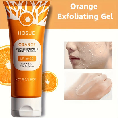 Orange-Label Facial Exfoliating Gel, 50g Tube with Niacinamide, Ascorbic Acid and Orange Fruit Extract Panel