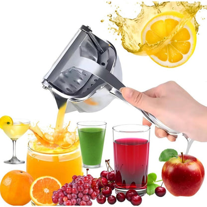Manual Citrus Juicer – Heavy Duty Aluminum Lemon Squeezer with Lever Press, Removable Filter, Easy Squeeze Extractor for Lemon, Lime, Orange & Pomegranate, Kitchen Tool for Juice Lovers
