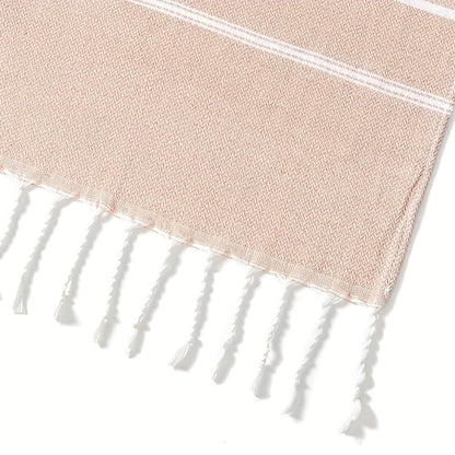 Striped Beach Towel in Ten Color Labels with 90 x 180 cm Source Size for Pool, Travel, Gym and Everyday Use