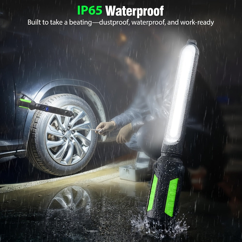 Rechargeable Magnetic LED Work Light with Swivel Hook, Sensor-Control or Standard Floodlight Options