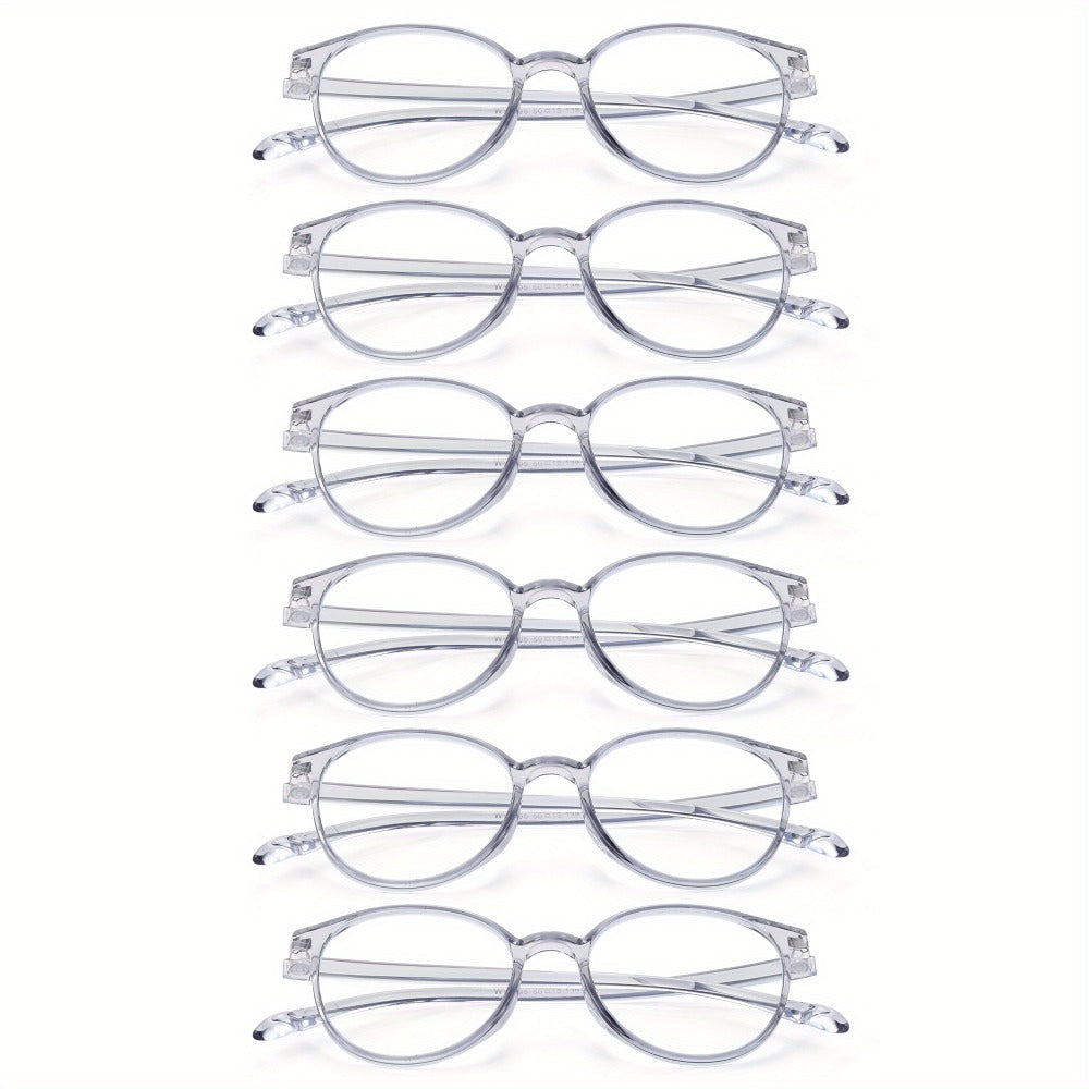 Reading Glasses – Three-Pair Rimless Metal Blue-Light Readers in Multiple Colors and Strengths