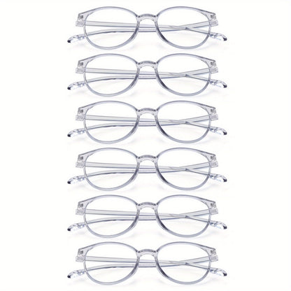 Reading Glasses – Three-Pair Rimless Metal Blue-Light Readers in Multiple Colors and Strengths