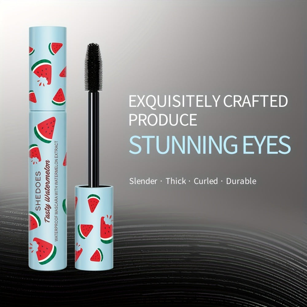 Waterproof Mascara 2 Pack Watermelon — Lengthening Curling & Thickening Formula, Natural Lash Extension, Long-Lasting Smudge-Proof, Beginner-Friendly Eye Makeup for Women