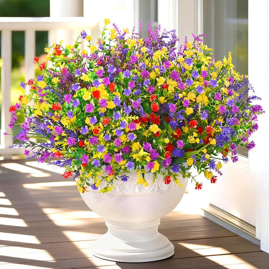 Artificial Flowers Multicolor Daisy Bundles in 9, 18, 27 or 36-Pack Options for Planter Displays