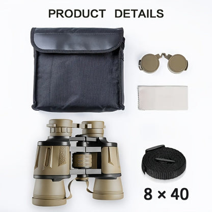 Full-Size 10x50 or Compact 8x40 Binoculars with Carry Case, Neck Strap and Lens Covers in Three Checkouts