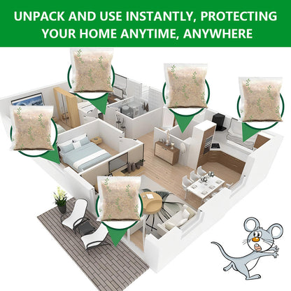Mouse Repellent | Peppermint Pouches Car RV Garage Camper Indoor Outdoor