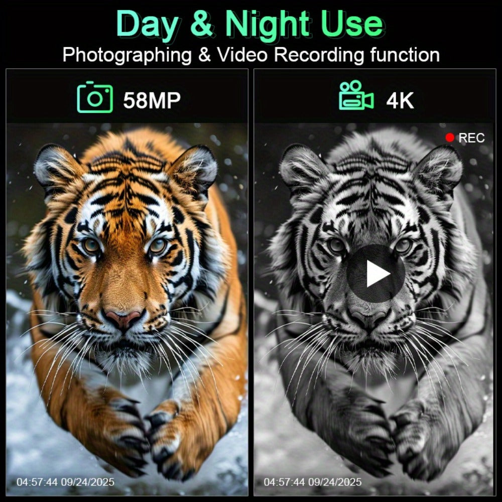 Night Vision Goggles with Built-In 3W IR Illuminator | 200MP HD, 10X Digital Zoom, 5W IR Light, 6-Hour Battery | Hands-Free Wearable for Hunting, Survival, Wildlife & Nighttime Outdoor Adventures