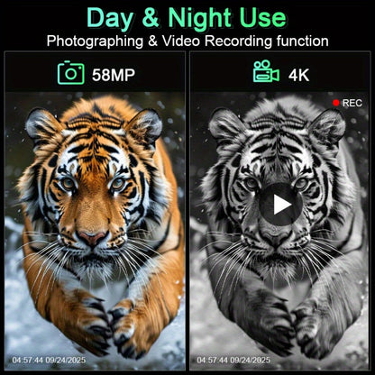 Night Vision Goggles with Built-In 3W IR Illuminator | 200MP HD, 10X Digital Zoom, 5W IR Light, 6-Hour Battery | Hands-Free Wearable for Hunting, Survival, Wildlife & Nighttime Outdoor Adventures