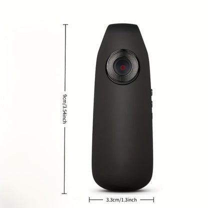 1080P Clip-On Body Camera with 130-Degree Wide-Angle Marking, Photo, Video and Cyclic Recording Controls