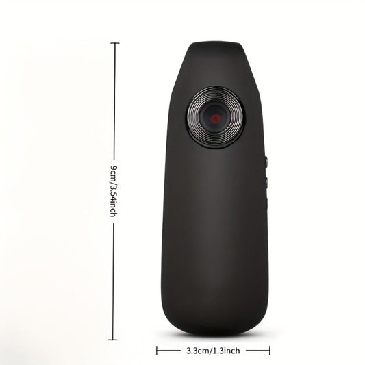 Wearable Body Camera 1080P HD 128GB TF Card Support Hands-Free Mini Action Cam with Image Stabilization for Security Biking Evidence Collection Adventure Recording Smartphone Compatible Holiday Gift