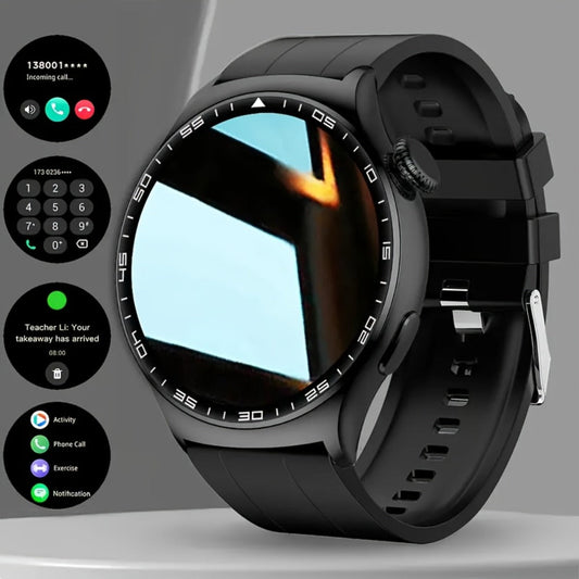 Smartwatch 1.52 Inch HD Touchscreen with Wireless Calling, Alloy Case and Camera Control in Two Colors