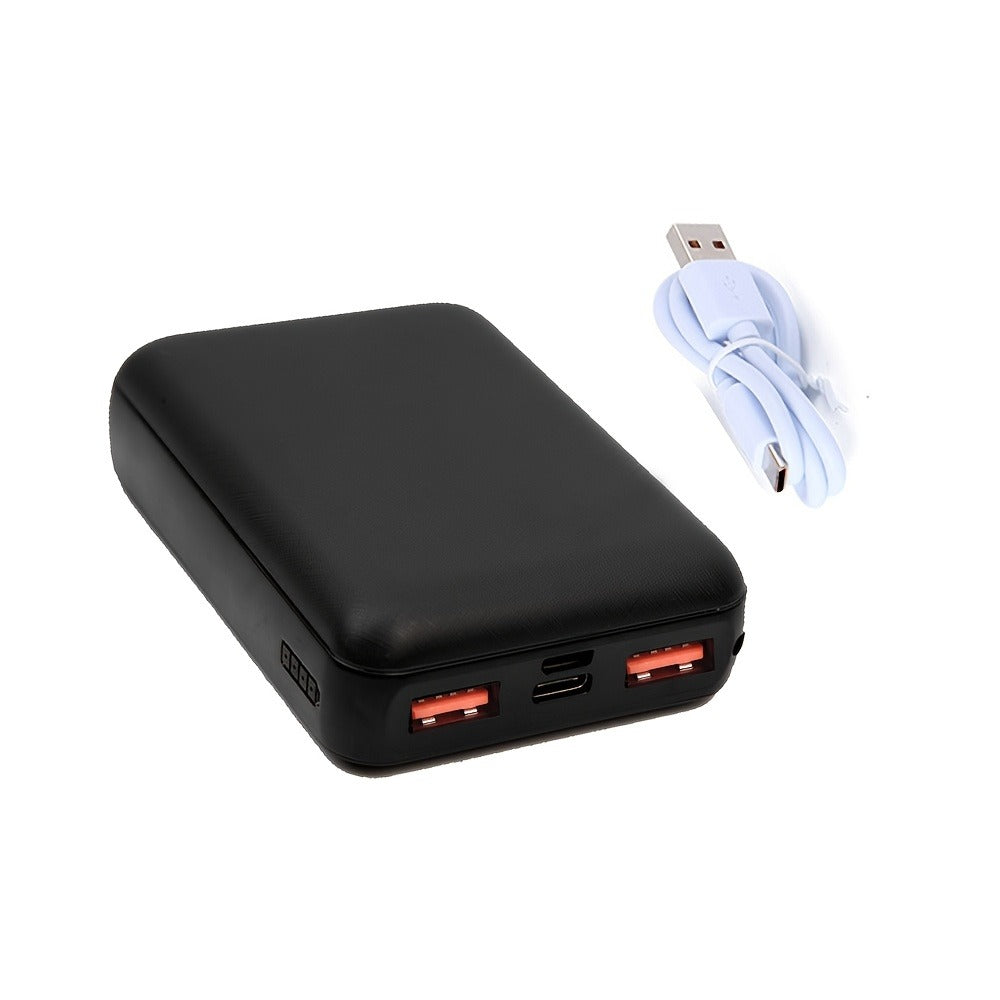 Power Bank 10000mAh 5V/3A with Dual USB Output, USB-C/Micro Input and LED Indicator for Heated Clothing