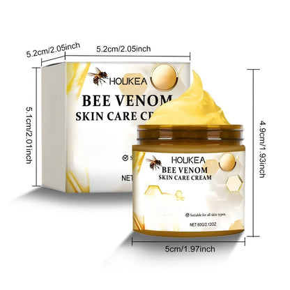 Body Cream HOUKEA Three 60g Jars with Bee Venom, Retinol, Allantoin and Salicylic Acid for External Use