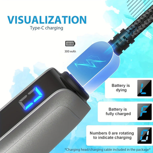 Microneedle Pen Wireless Electric Derma Pen M8S — Adjustable Microneedling Device with 12pcs Replacement Cartridges for Skin Rejuvenation Collagen Boost Anti-Aging Face Neck Body