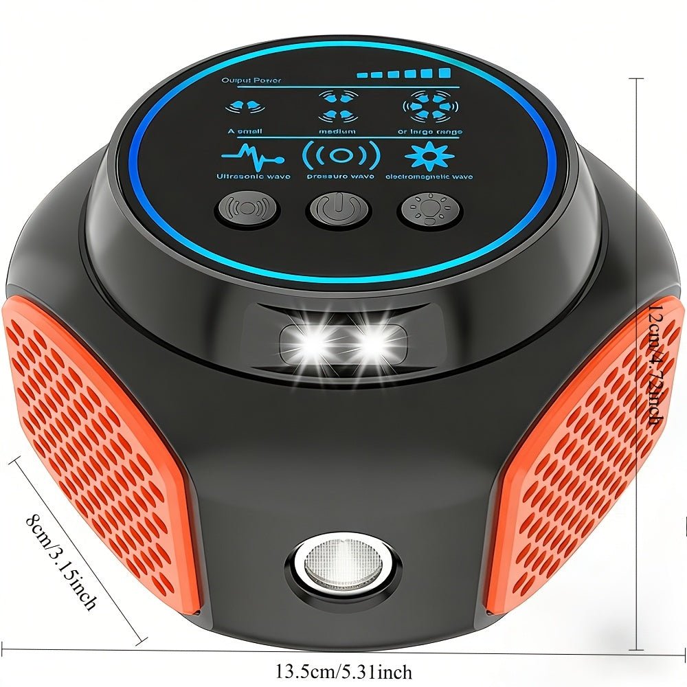 360° Ultrasonic Pest Repeller Indoor Plug-In Mouse Rat Repellent with LED Strobe Light & Ultrasound Speaker Roach Spider Insect Deterrent for House Attic Garage 1/2 Pack