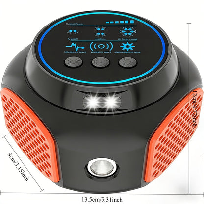 360° Ultrasonic Pest Repeller Indoor Plug-In Mouse Rat Repellent with LED Strobe Light & Ultrasound Speaker Roach Spider Insect Deterrent for House Attic Garage 1/2 Pack