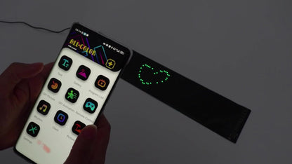 Flexible LED Dot Matrix Display with Remote Control - APP & USB Powered Programmable Scrolling Sign, 8 Dynamic Modes for Car Window Store Shop Hotel Holiday Decoration