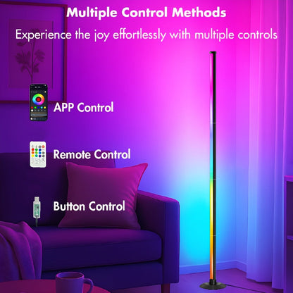 Smart LED Floor Lamp Modern Minimalist for an Everyday Personal Care Routine, with the Listed Configuration