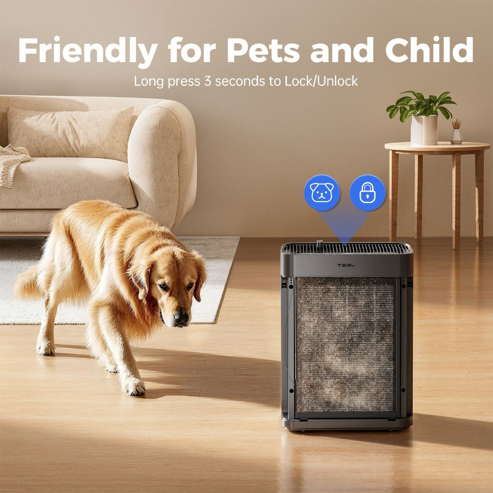 Air Purifier with H13 HEPA Filter, 2500 Sq Ft Coverage, PM2.5 Sensor, 22dB Mode and Two Colors