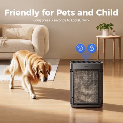 Air Purifier with H13 HEPA Filter, 2500 Sq Ft Coverage, PM2.5 Sensor, 22dB Mode and Two Colors