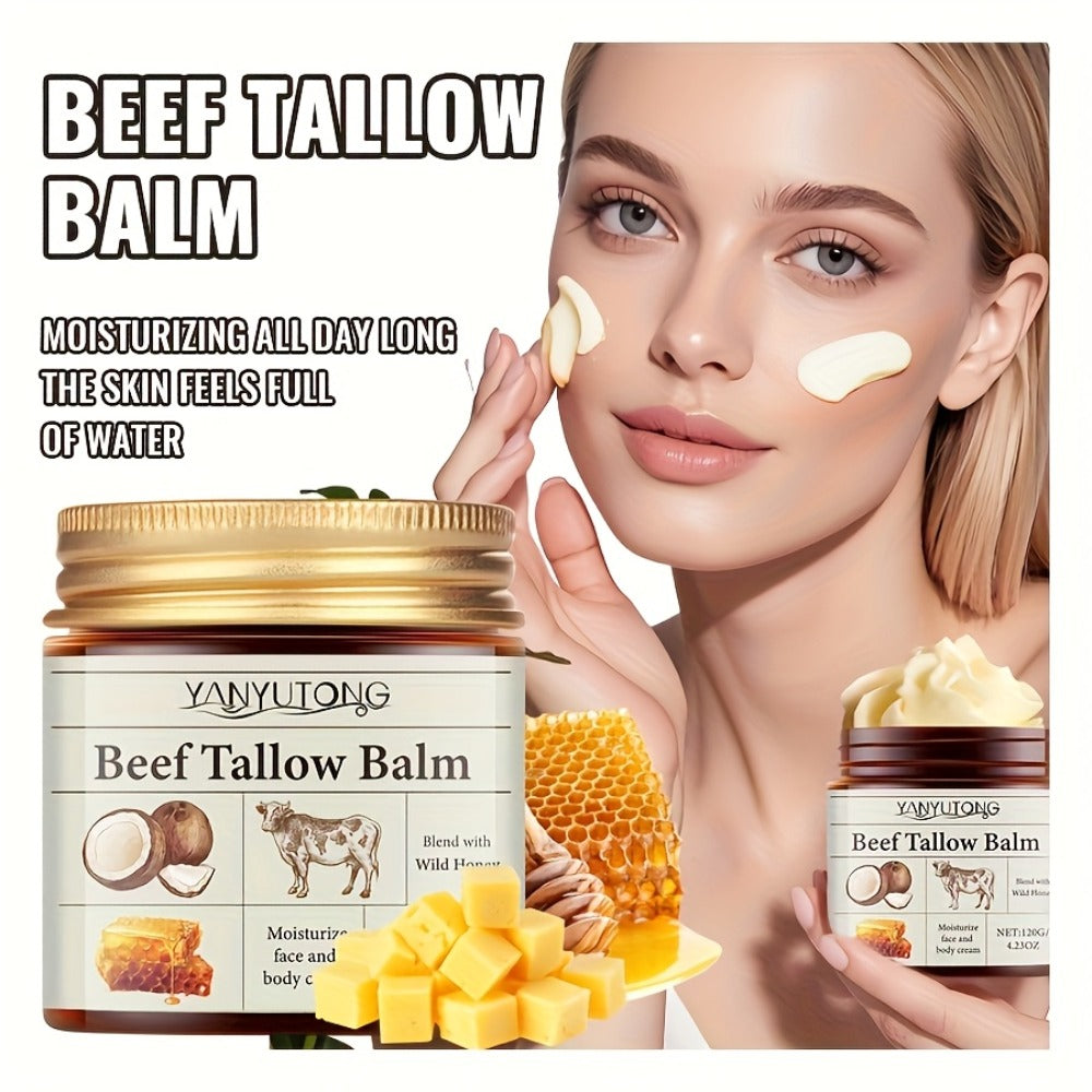 Bee Venom Lifting Cream with Beef Tallow & Honey 120g — Natural Botox Alternative Instant Tightening Firming Deep Moisturizing Alcohol-Free Anti-Aging Face Cream All Skin Types Women
