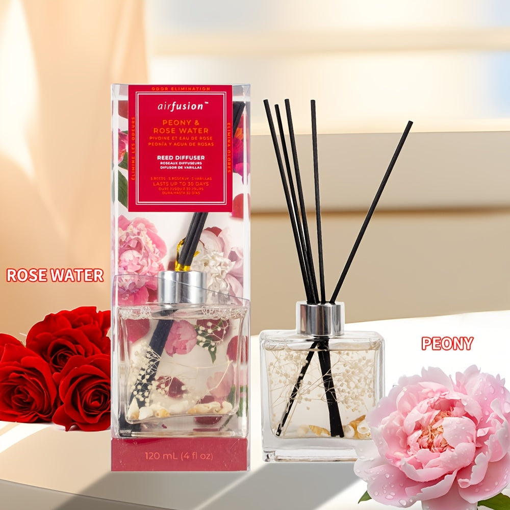 Reed Diffuser Set 4oz - Aromatherapy Home Fragrance Sticks with Essential Oil Scents, Air Freshener for Bedroom