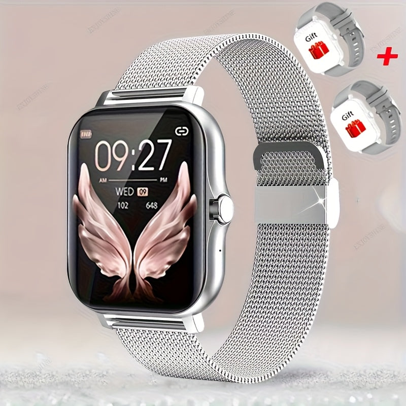 Smart Watch 1.83-Inch Full Touch Display with Bluetooth 5.0 Calling, Music Control and Four Metal Colors