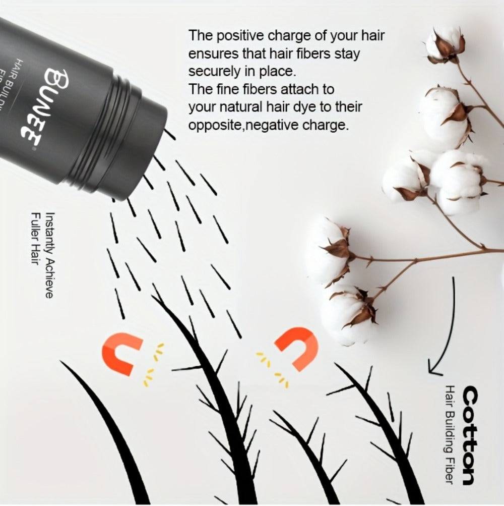 27.5-Gram Hair Fiber Powder in Seven Shades from Black and Brown to Blonde, Auburn and Gray
