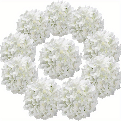 Artificial Hydrangea Flowers with Stems 60 Pack – Fake Hydrangea Flower Heads for Wedding Centerpieces, Bouquets, DIY Home Decor, Garden & Party Arrangements | Realistic Silk-Look Floral Decor