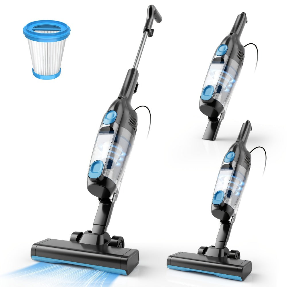 Stick and Handheld Vacuum Cleaner with LED Floor Head, Straight or 180-Degree Foldable Tube Options
