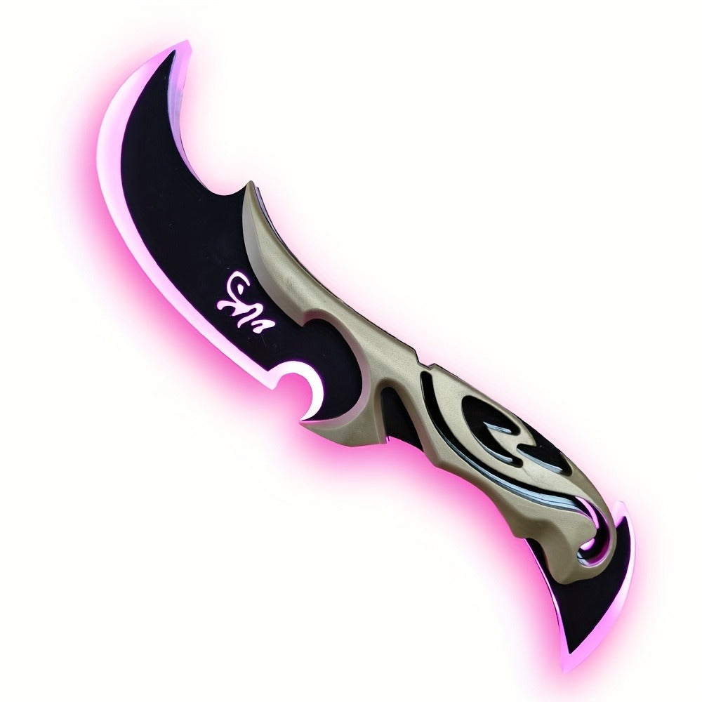 Costume Accessories Rechargeable LED Half Moon Blade Prop, 30cm, with Five Light Color Options