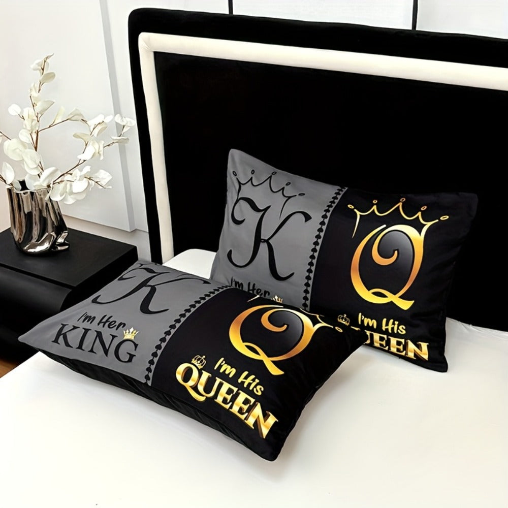 Three-Piece Microfiber Fitted Sheet Set with Pillowcases in Eight Size and Print Options for Bedrooms