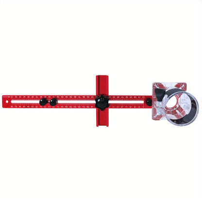 Four-in-One Aluminum Router Circle Cutting Jig in Metric with Base or Inch Configuration without Base