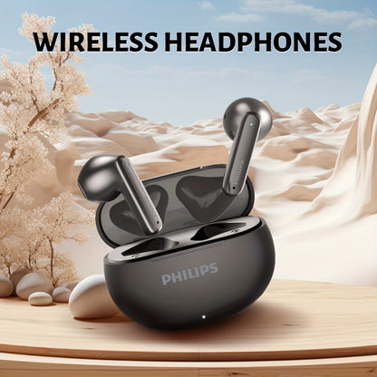 Bluetooth 5.4 Semi-Open Earbuds True Wireless TWS Charging Case Noise Cancelling Mic 20H Playtime Type-C Charging Sports Travel Home Office Wireless Earphones Blue Black White