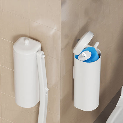 Disposable Toilet Brush System with Wall Bracket and 17- to 53-Refill Set or Refill-Only Options