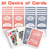 24 Decks (12 blue + 12 red)