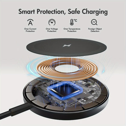 Magnetic Wireless Charging Pad Multi-Pack in White or Black with Two- or Three-Piece Checkout Options